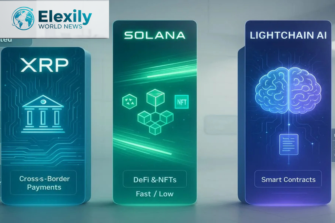 xrp solana lightchain ai cryptocurrency comparison