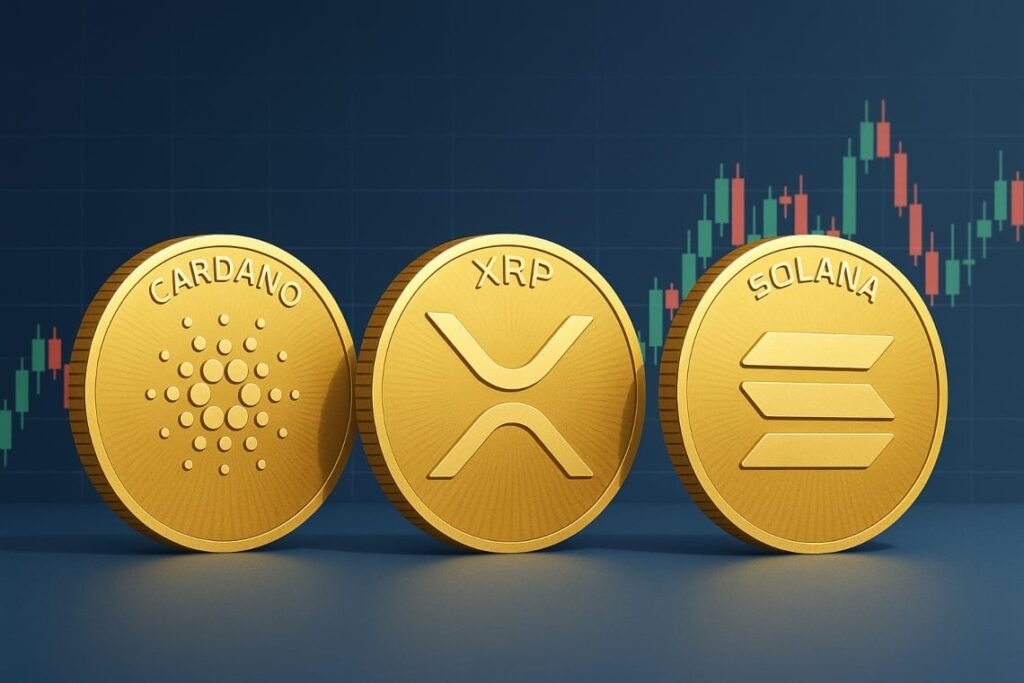 solana cardano xrp prices drop